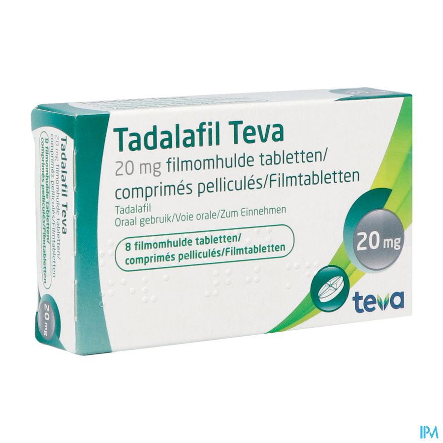 Tadalafil Teva Filmomh Tabl 8 X 20,0mg Tadalafil Teva Filmomh Tabl 8 X 20,0mg