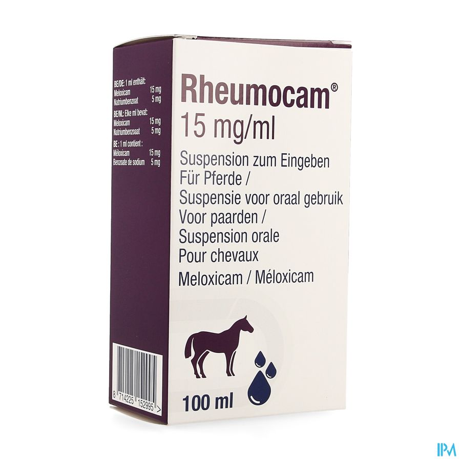 Rheumocam 15mg/ml Orale Susp Paarden 100ml Rheumocam 15mg/ml Orale Susp Paarden 100ml