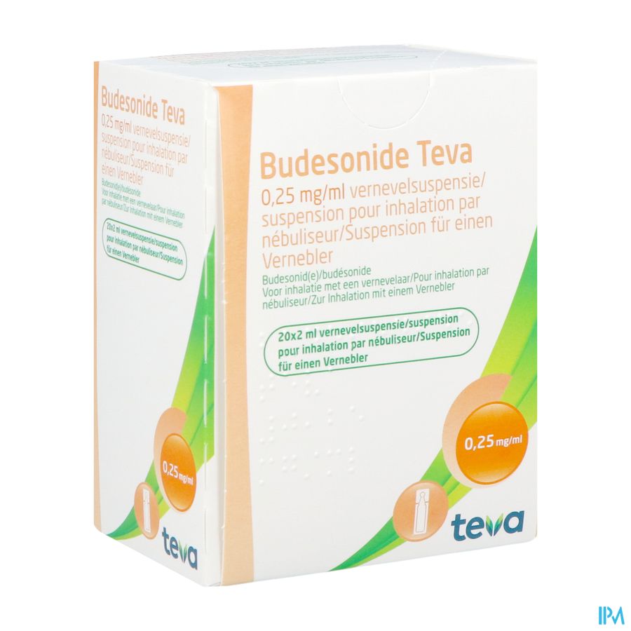 Budesonide Teva 0,250mg/ml Susp.nebul. 20x2ml