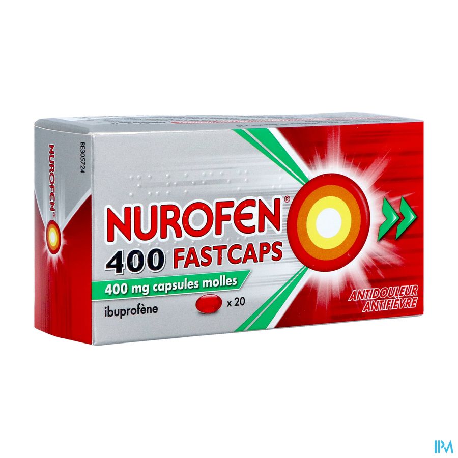 Nurofen 400 Fastcaps Caps 20x400mg Nurofen 400 Fastcaps Caps 20x400mg