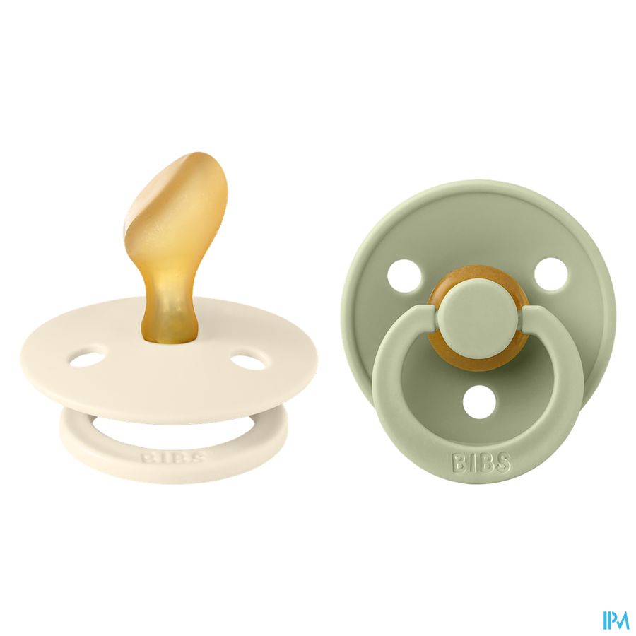 Bibs 2 Fopspeen Anatomic Duo Ivory/sage Bibs 2 Fopspeen Anatomic Duo Ivory/sage