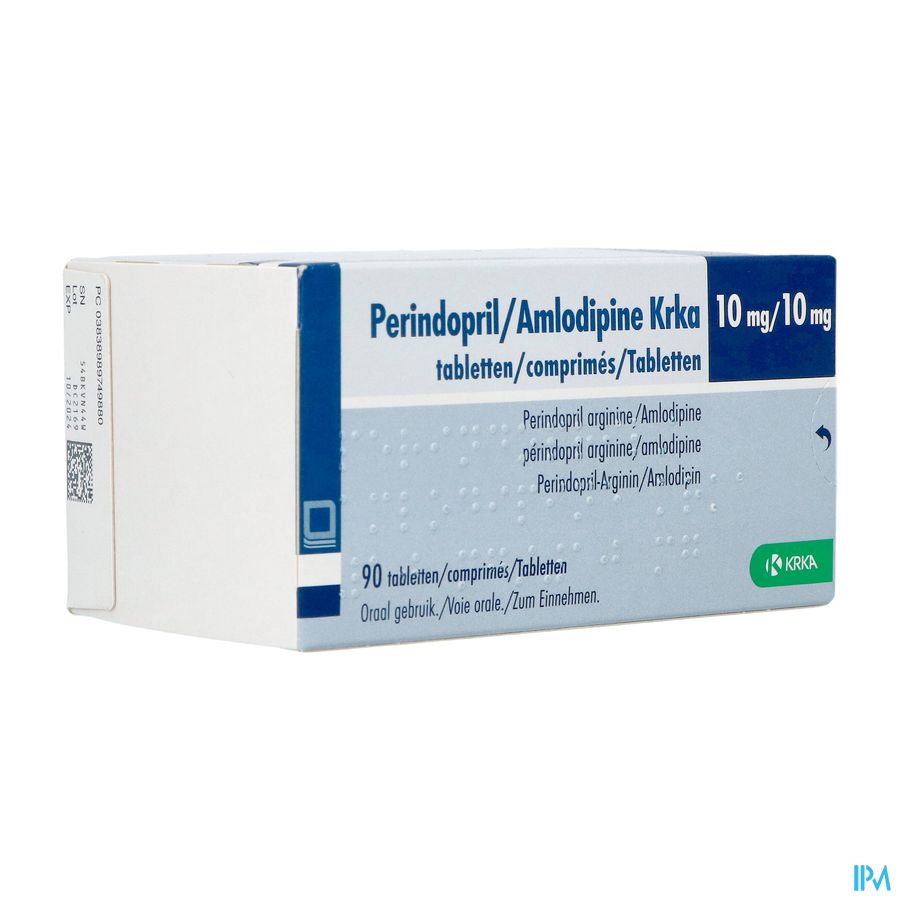 Perindopril/amlodipine Krka 10mg/10mg Comp 90 Perindopril/amlodipine Krka 10mg/10mg Comp 90