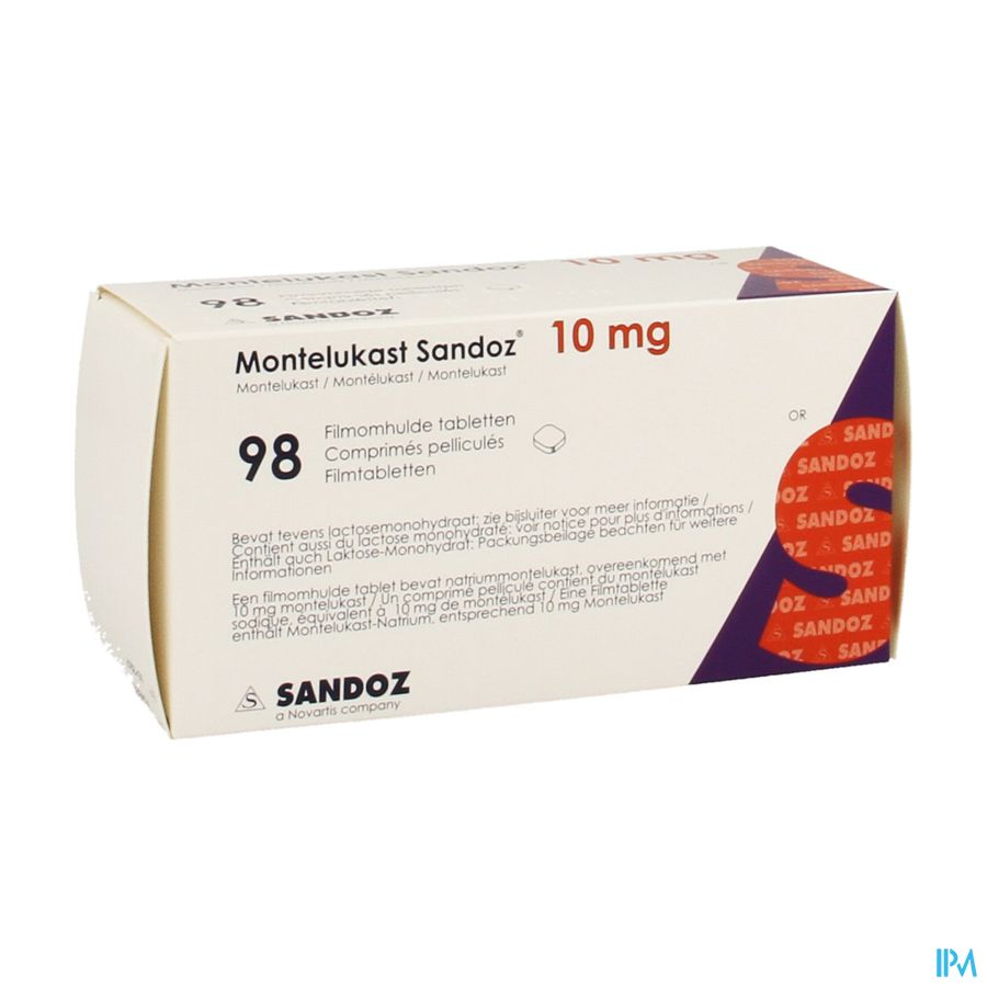 Montelukast Sandoz 10mg Impex.filmomh Tabl 98 Pip Montelukast Sandoz 10mg Impex.filmomh Tabl 98 Pip