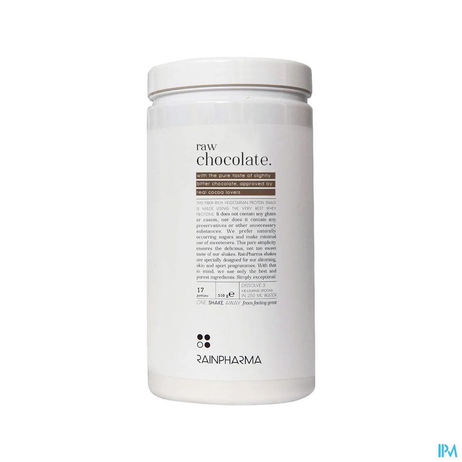 Rainpharma Shake Stevia Raw Chocolate 510g Rainpharma Shake Stevia Raw Chocolate 510g