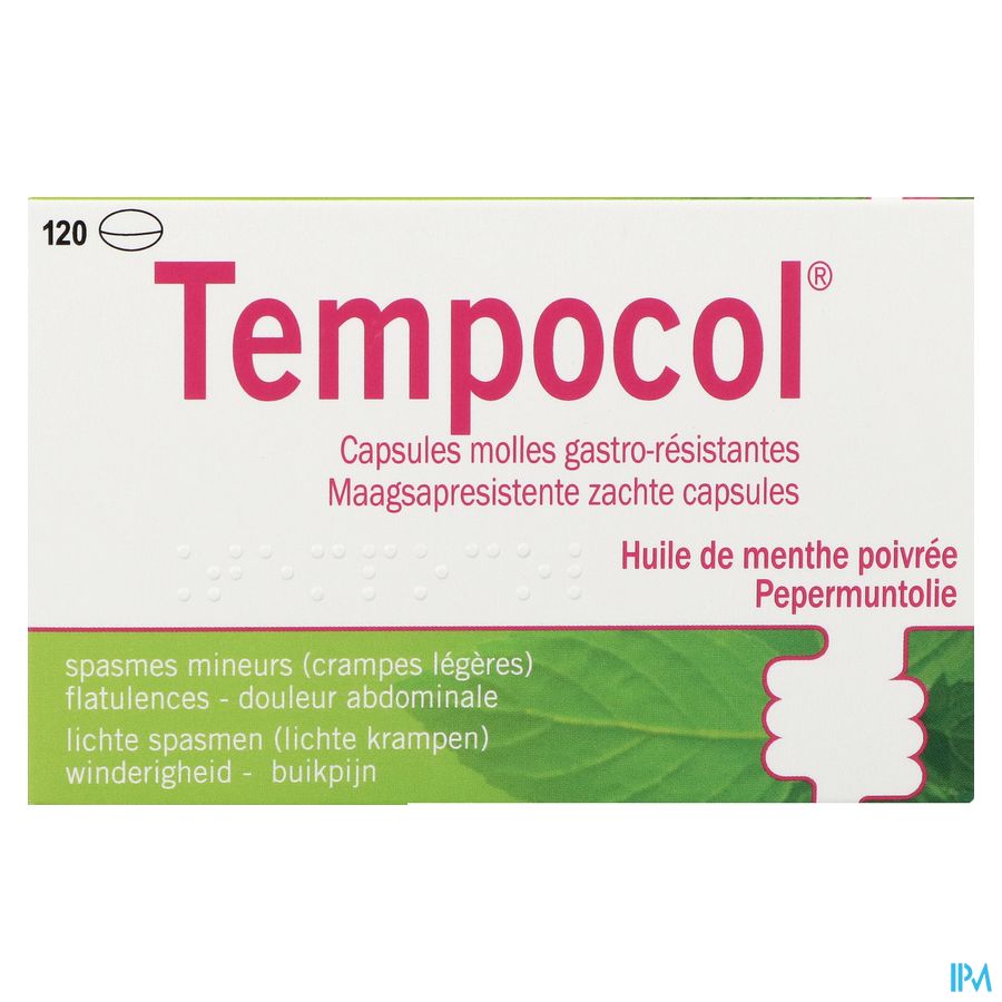 Tempocol Maagsapresist. Zachte Caps 120 X 182mg 1