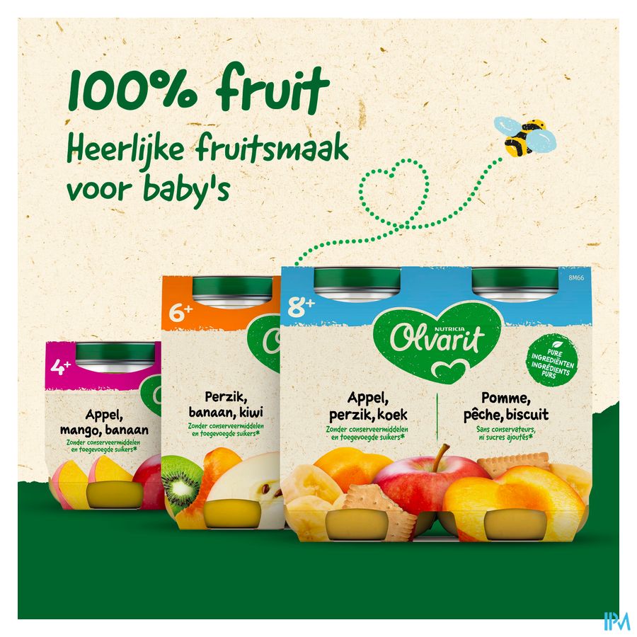 Olvarit Banaan Appel Sinaasappel Koek 2x200g 12m51 3