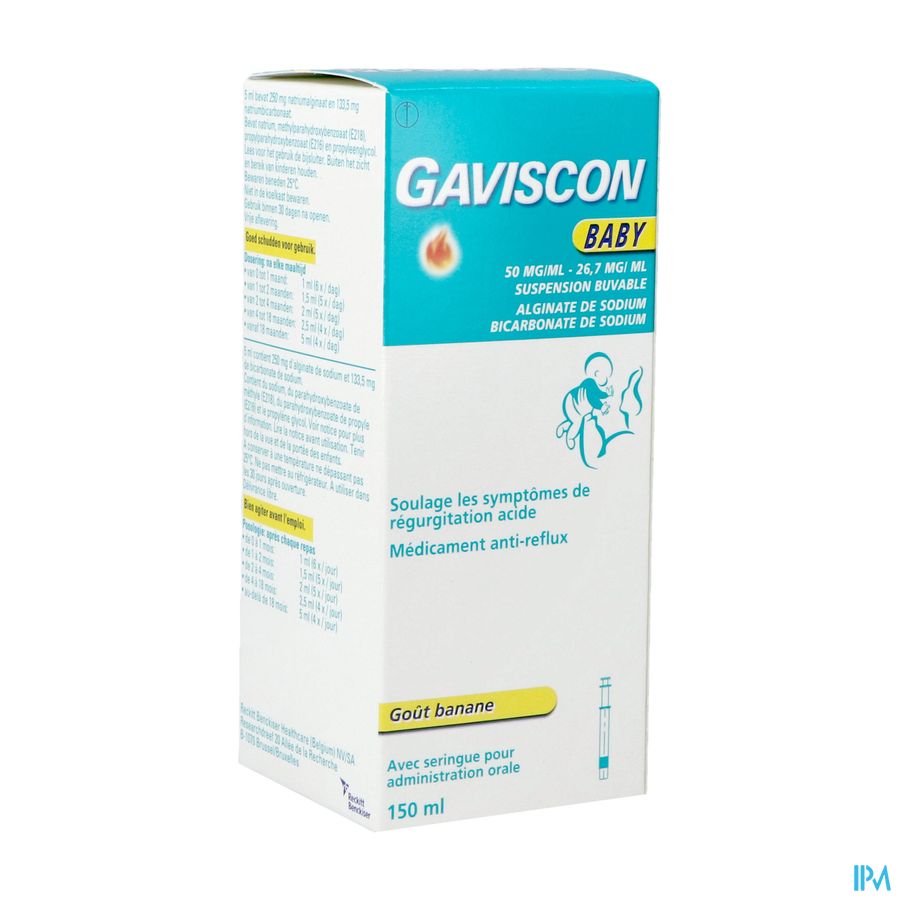 Gaviscon Baby Suspension Buvable 150ml Gaviscon Baby Suspension Buvable 150ml
