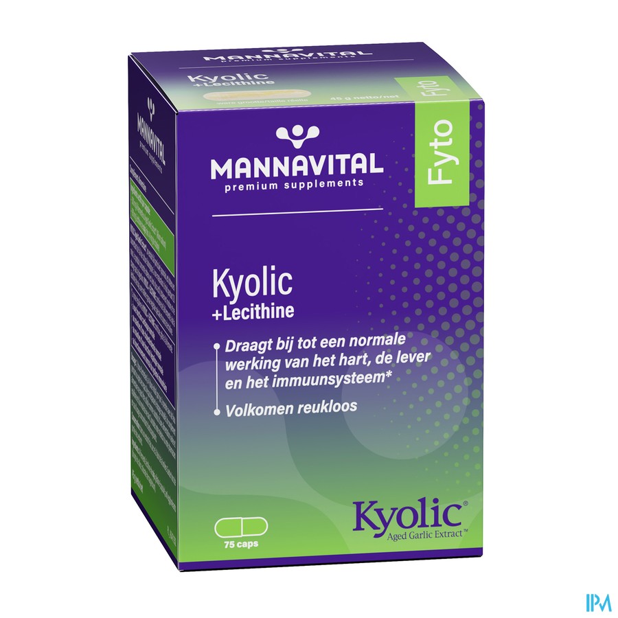Mannavital Kyolic + Lecithine Caps 75