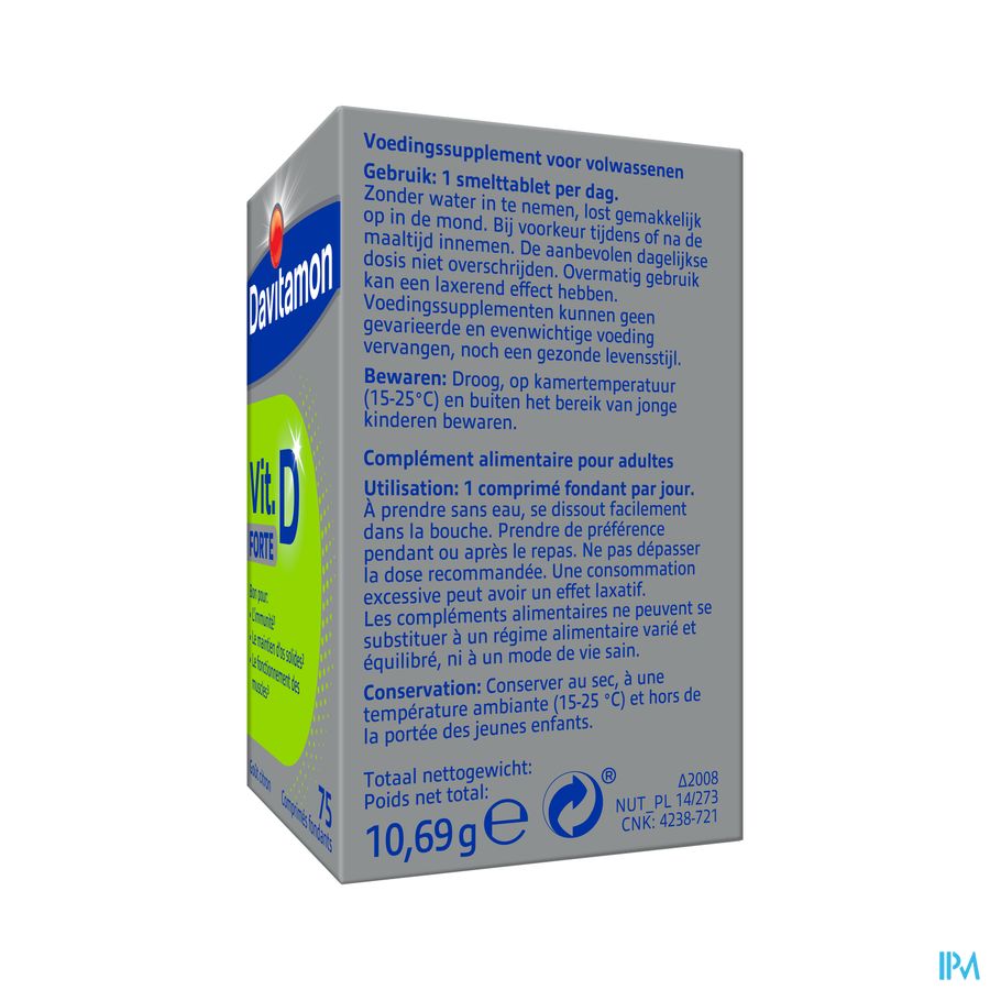 Davitamon Vitamine D Forte Comp 75 5