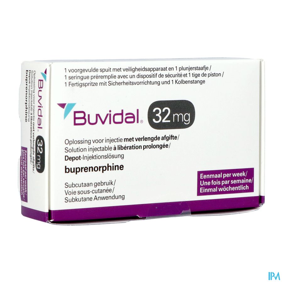 Buvidal 32mg Opl Inj Verl.afg. Voorg.sp 1x0,64ml Buvidal 32mg Opl Inj Verl.afg. Voorg.sp 1x0,64ml