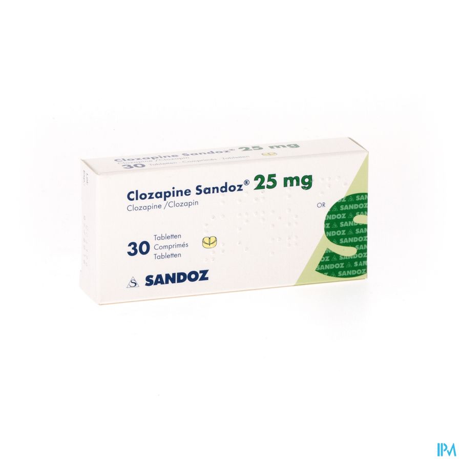 Clozapine Sandoz Comp 30 X 25mg