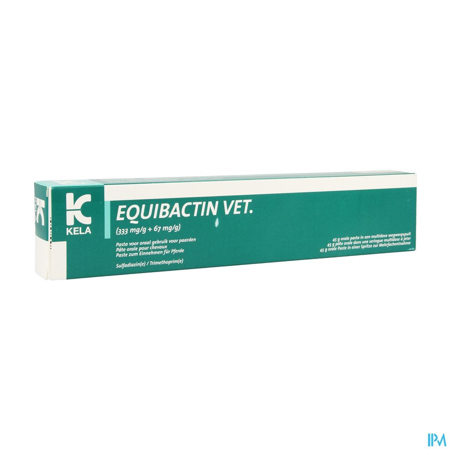 Equibactin Orale Pasta Paard 333mg/g+67mg/g Equibactin Orale Pasta Paard 333mg/g+67mg/g