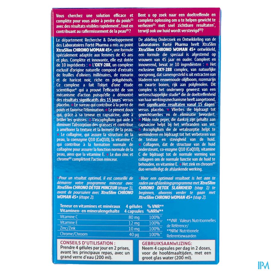 Xtraslim Chrono Woman 45+ Caps 60 3
