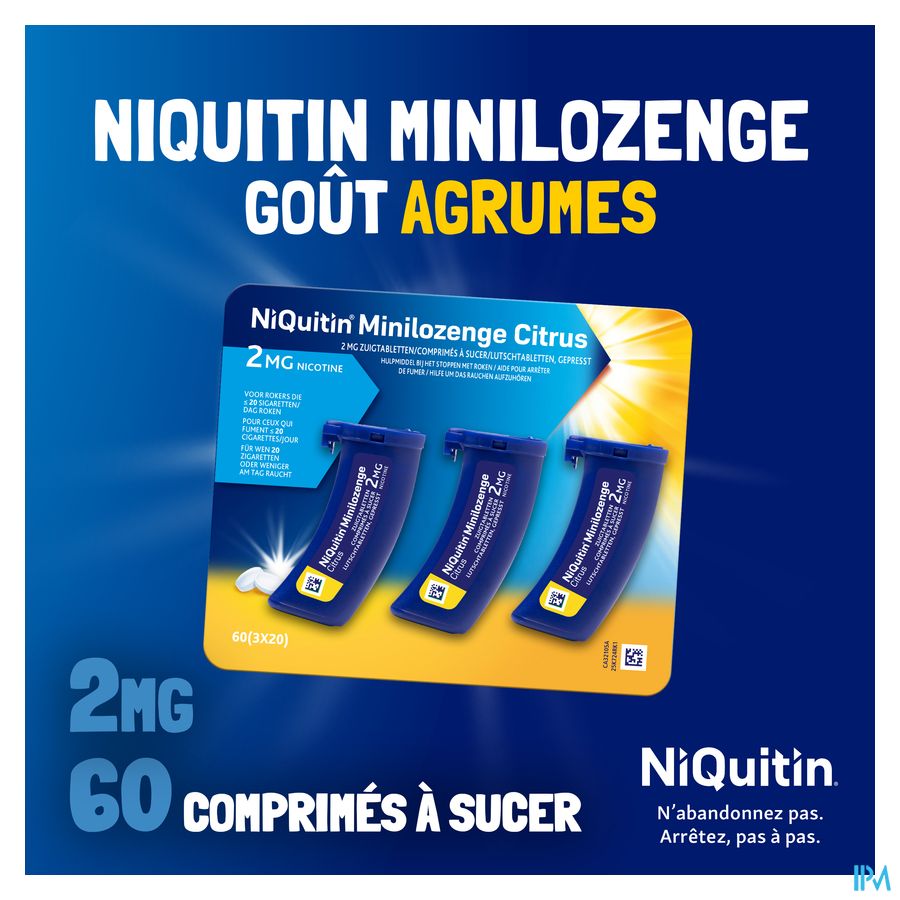 Niquitin Minilozenge Citrus 2mg Comp A Sucer 60