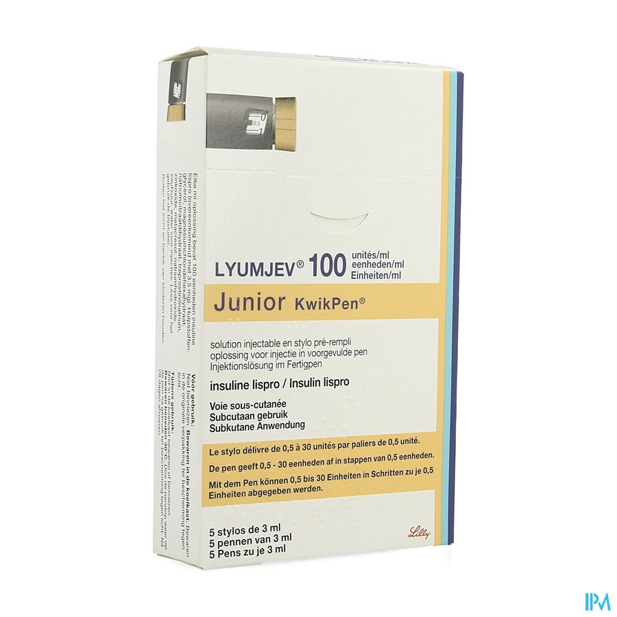 Lyumjev 100ie/ml Junior Kwikpen Opl Inj Pen 5x3ml Lyumjev 100ie/ml Junior Kwikpen Opl Inj Pen 5x3ml