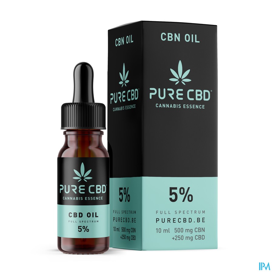 Pure Cbd 250mg Cbn 500mg Oil Full Spectrum 5% 10ml