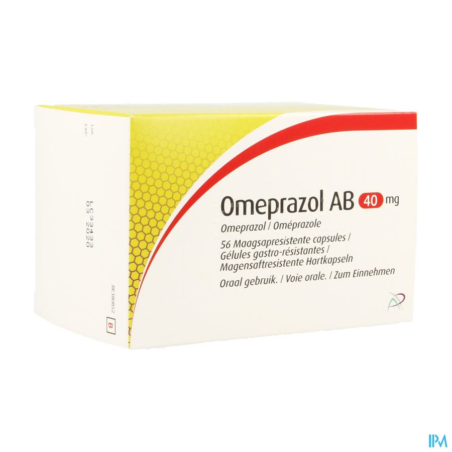 Omeprazol Ab 40mg Gastroresist. Caps 56 Blister Omeprazol Ab 40mg Gastroresist. Caps 56 Blister
