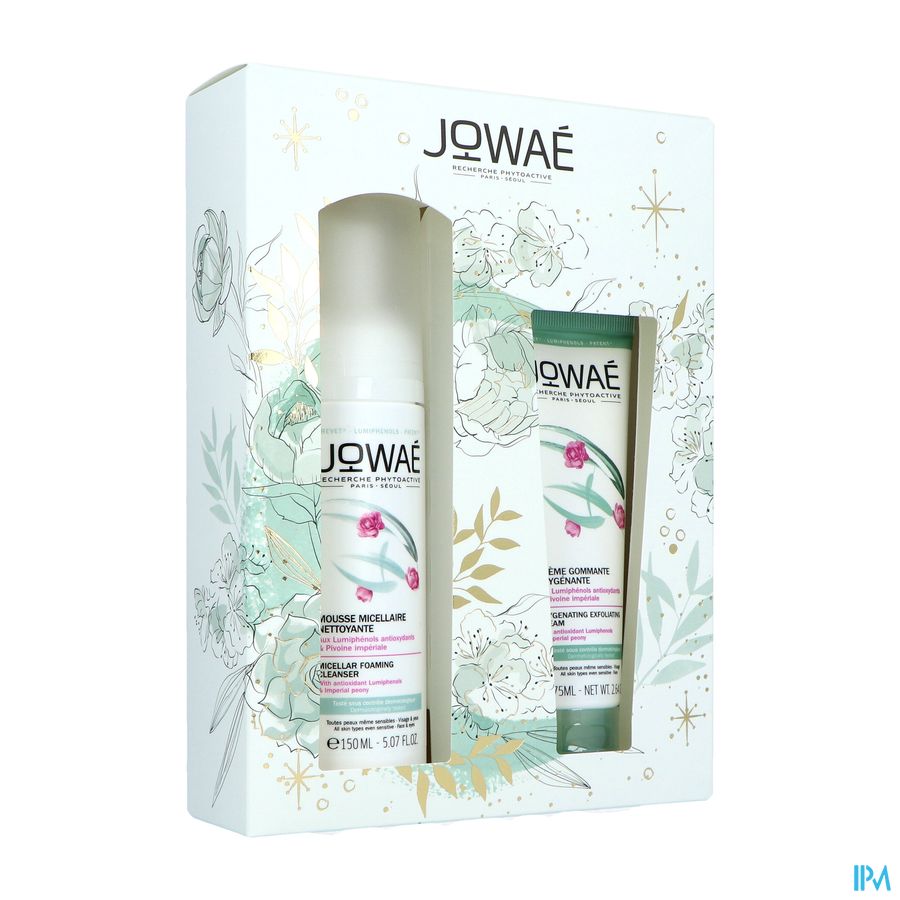 Jowae Kerstkoffer Cr Gom.oxy 75ml+mousse Mic.150ml Jowae Kerstkoffer Cr Gom.oxy 75ml+mousse Mic.150ml