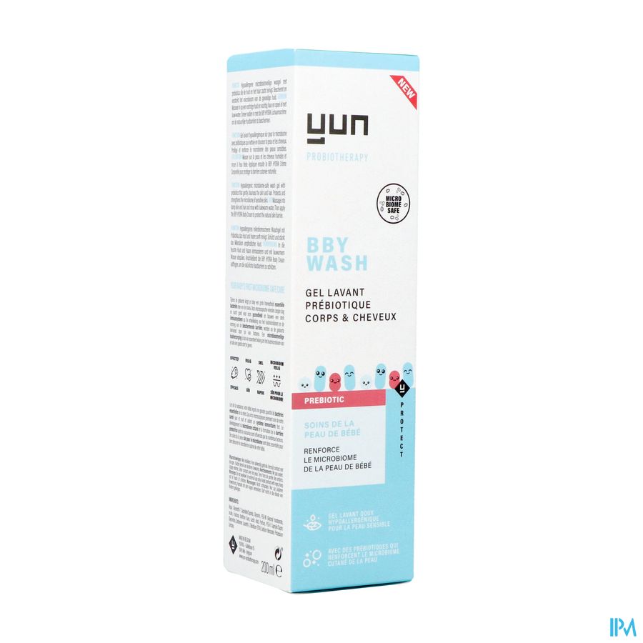 Yun Bby Prebiotic Corps&cheveux Gel Lavant 200ml Yun Bby Prebiotic Corps&cheveux Gel Lavant 200ml