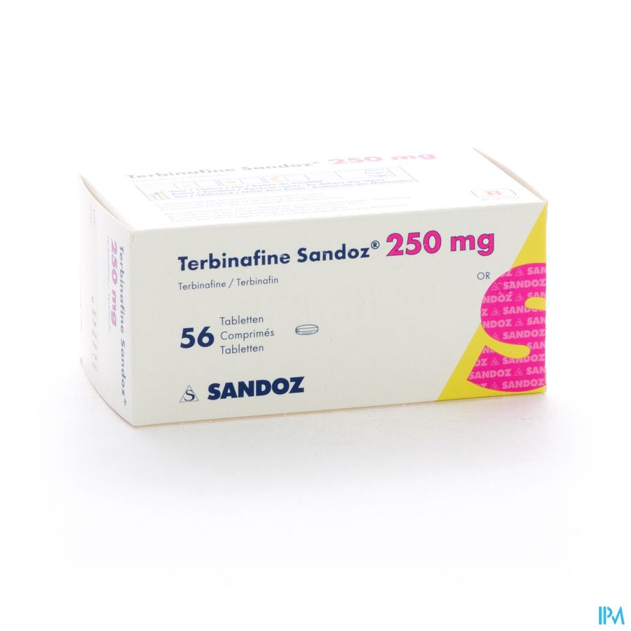 Terbinafine Sandoz Comp 56 X 250mg Terbinafine Sandoz Comp 56 X 250mg