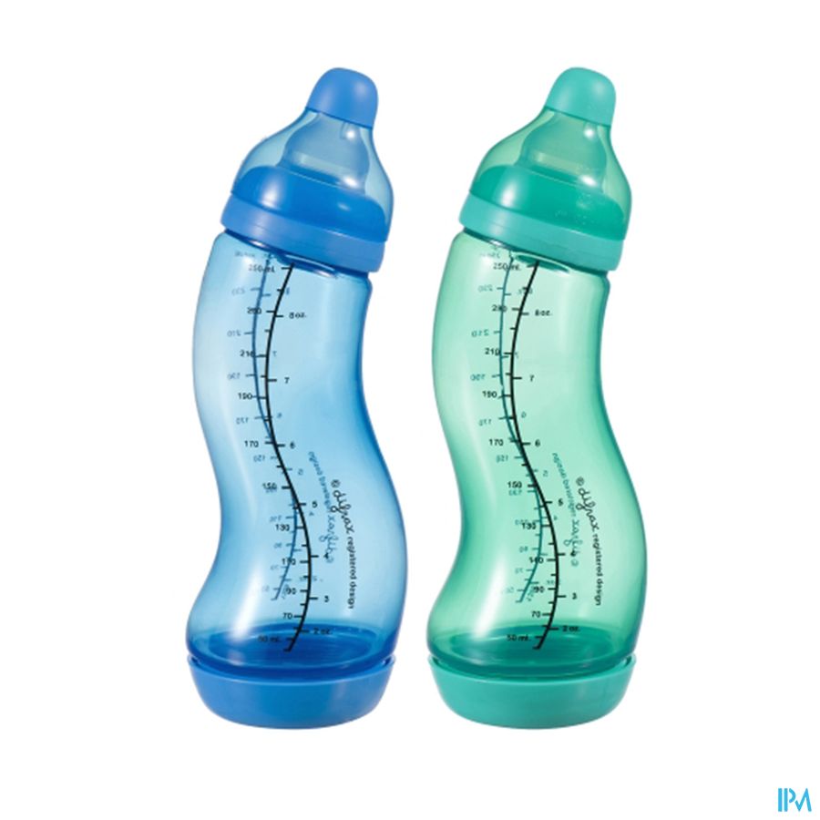 Difrax S-fles Natural Boy Double Pack 2x250ml Difrax S-fles Natural Boy Double Pack 2x250ml