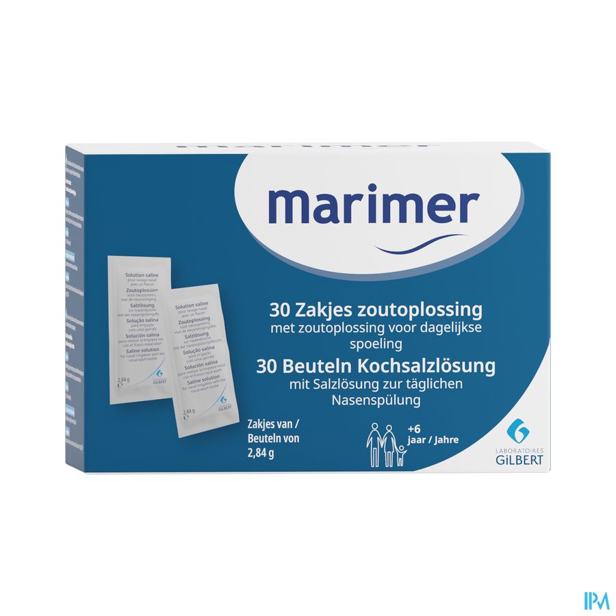 Marimer Zoutoplossing Dag.spoeling Zakje 30x2,84g Marimer Zoutoplossing Dag.spoeling Zakje 30x2,84g