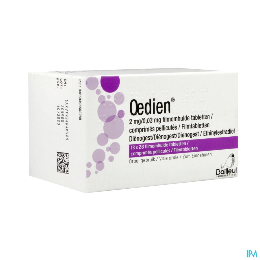 Oedien 2mg/0,03mg Comp Pell 13 X 28 Oedien 2mg/0,03mg Comp Pell 13 X 28