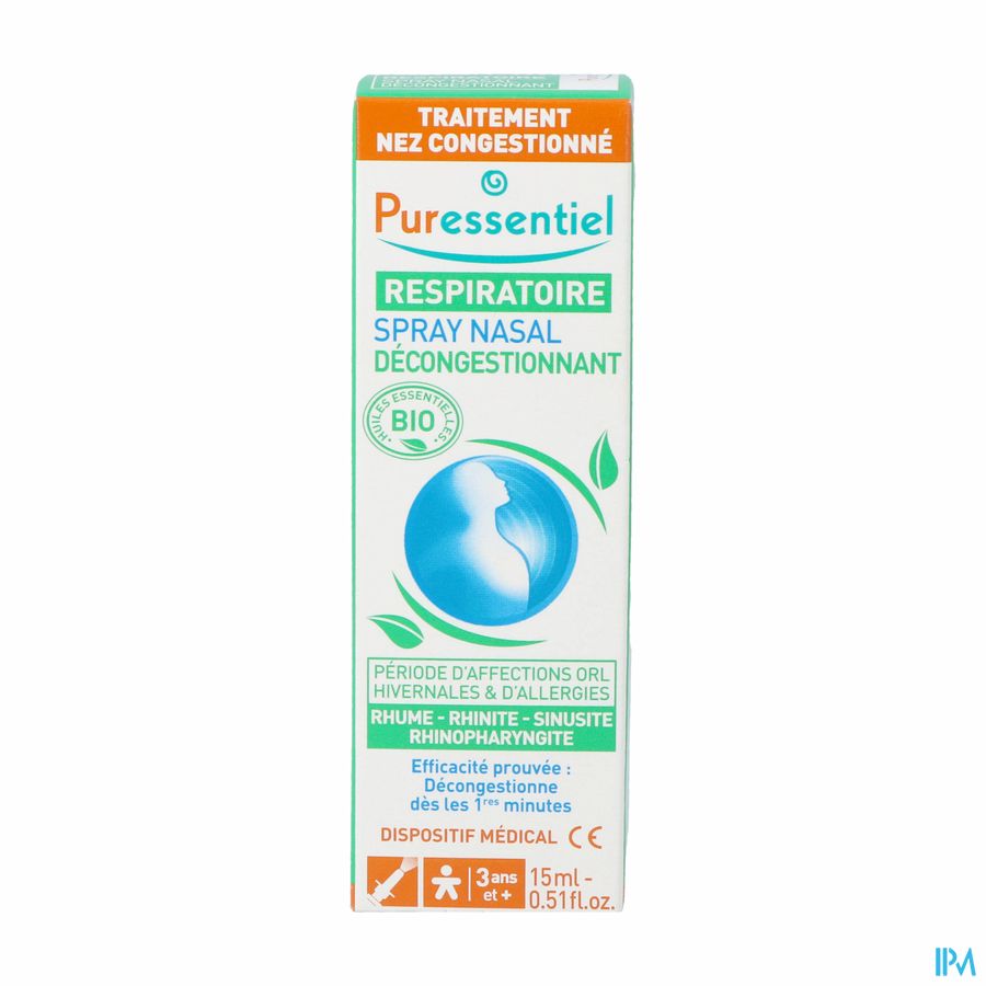 Puressentiel Ademhaling Neusspray 15ml 2
