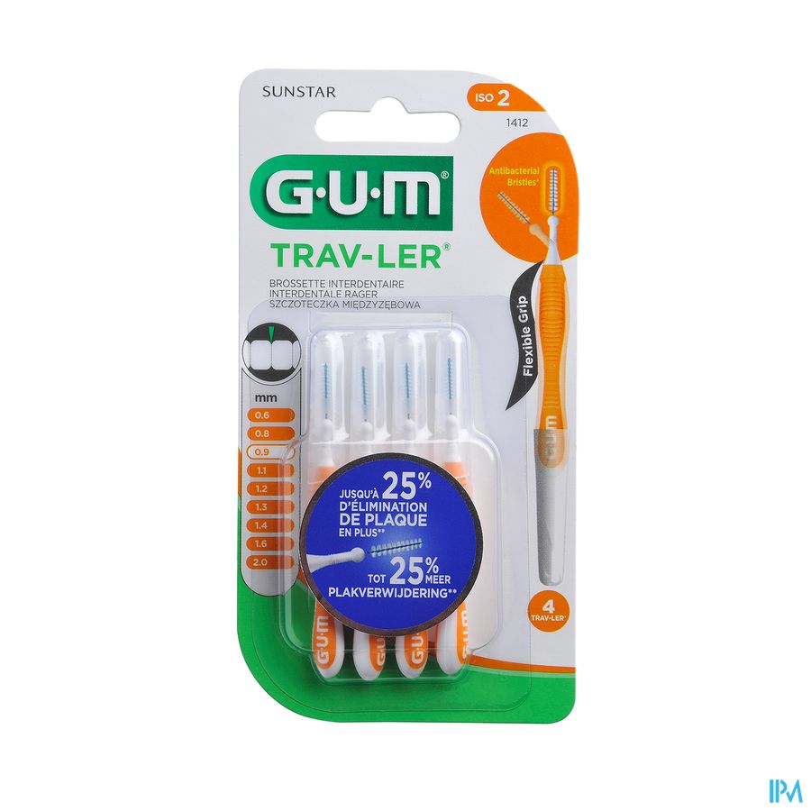 Gum Proxabrush Travel Cyl. Ufine 4 1412 Gum Proxabrush Travel Cyl. Ufine 4 1412