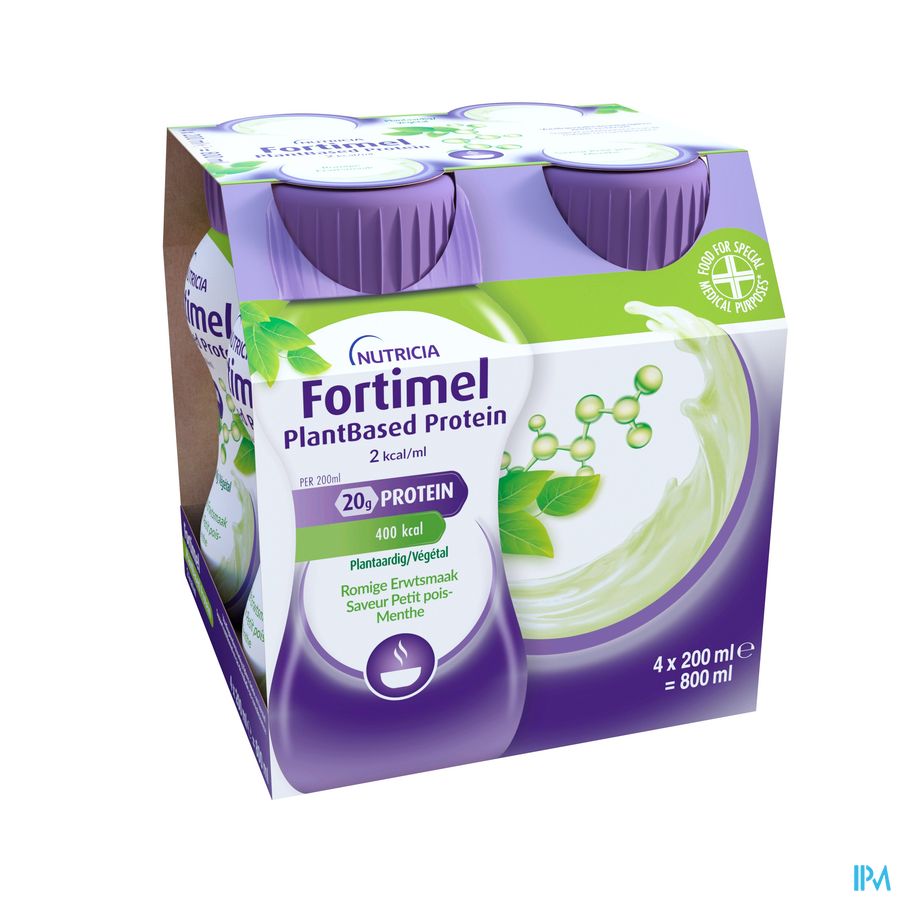Fortimel Plantbased Protein Pet.pois-menthe4x200ml 2