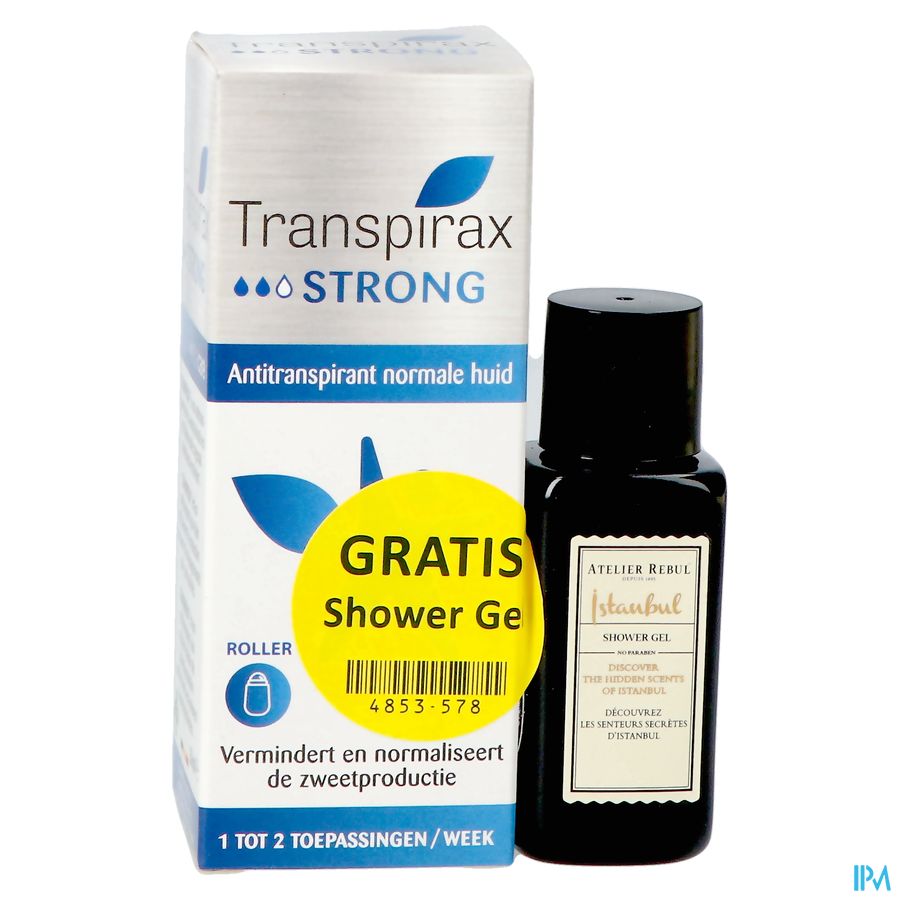 Transpirax Strong Roller 50ml + Douchegel 30ml 2