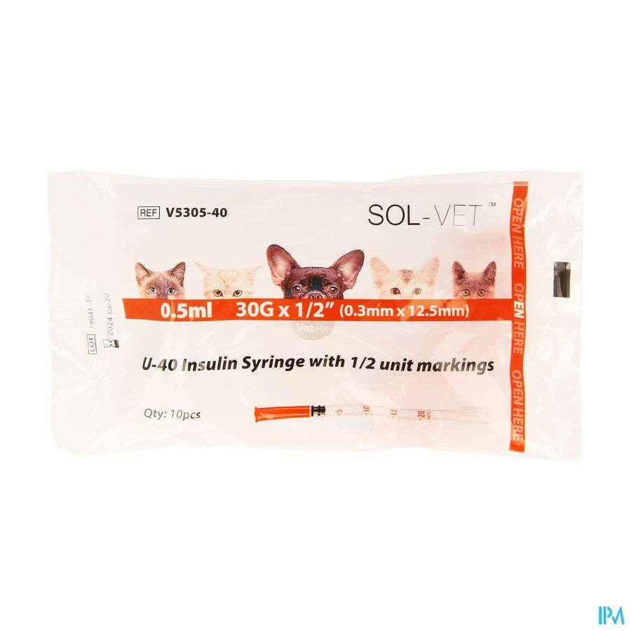 Caninsulin Insulinespuit Leeg 0,5ml 30 Caninsulin Insulinespuit Leeg 0,5ml 30
