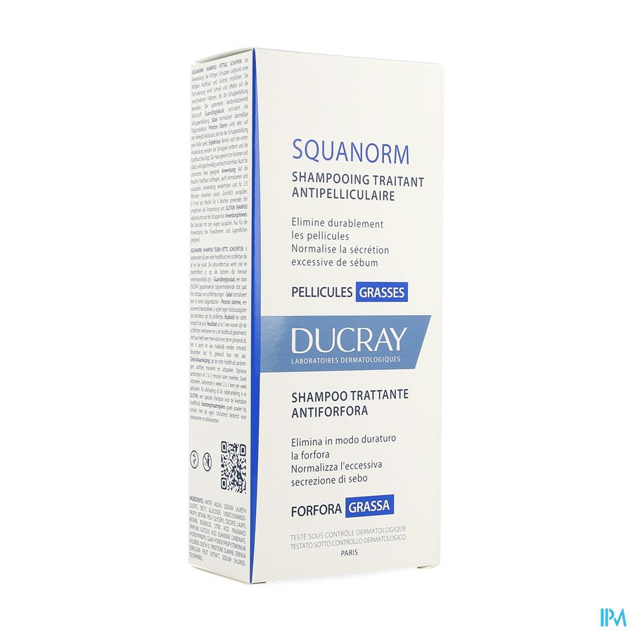 Ducray Squanorm Sh Pellicules Grasses 200ml Ducray Squanorm Sh Pellicules Grasses 200ml