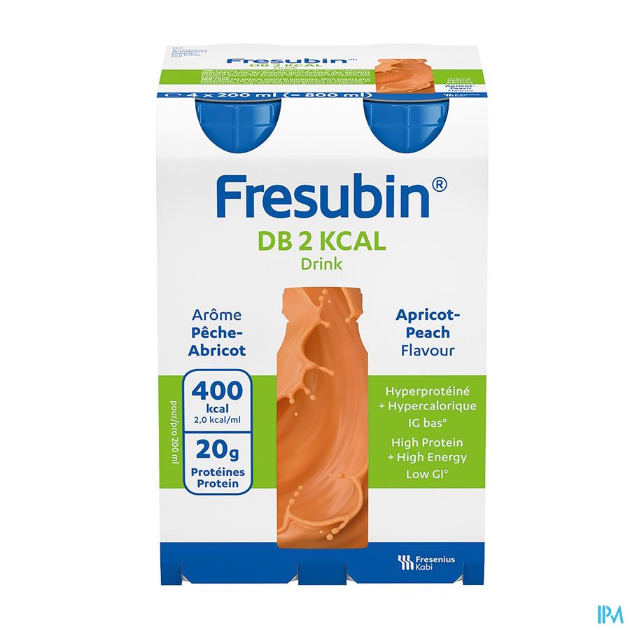 Fresubin Db 2 Kcal Drink Abrikoos-perzik 4x200ml