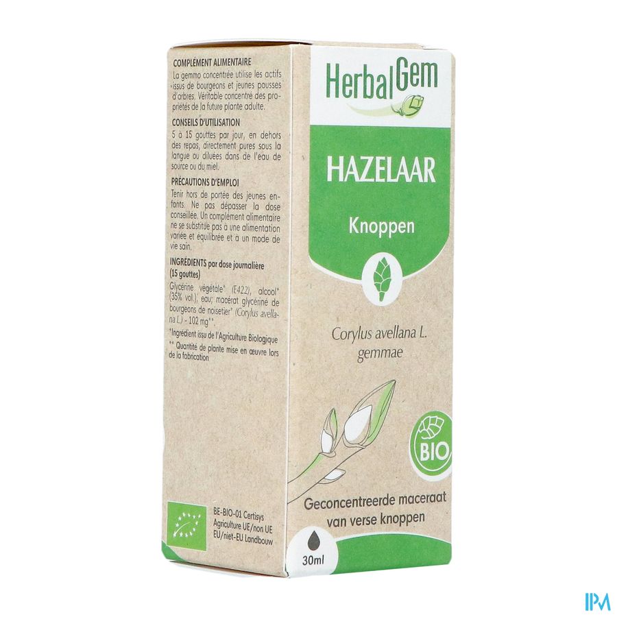 Herbalgem Hazelaar Bio 30ml Herbalgem Hazelaar Bio 30ml