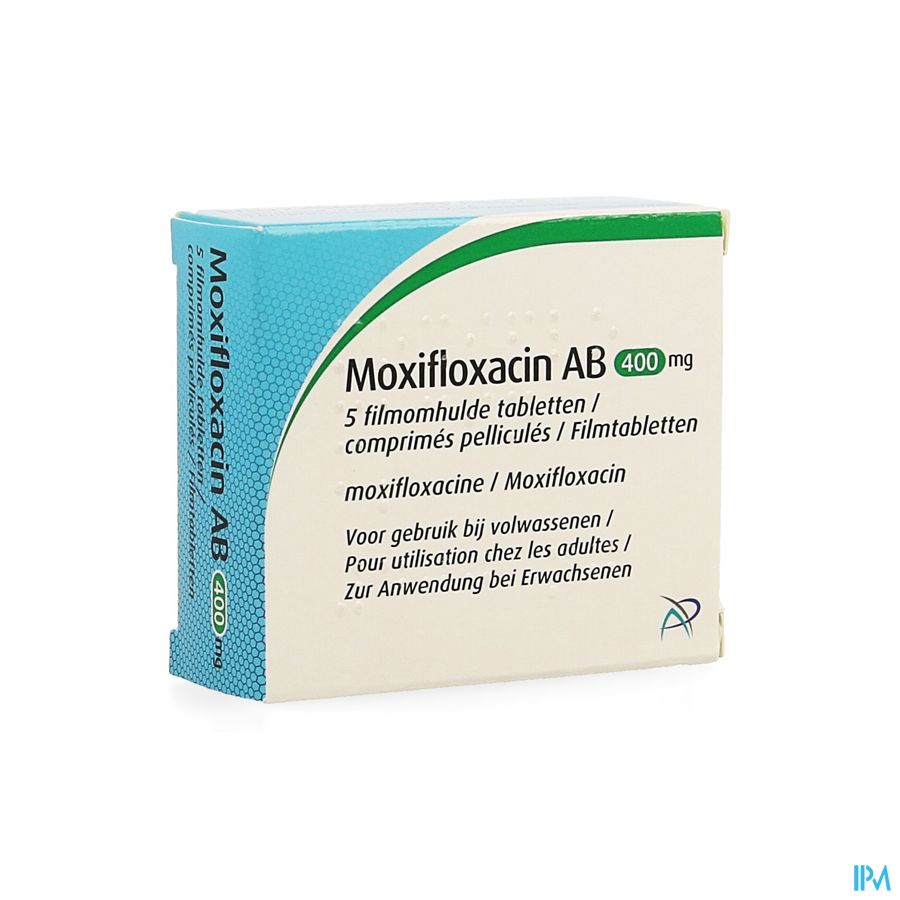 Moxifloxacin Ab 400mg Comp Pell 5 X 400mg Moxifloxacin Ab 400mg Comp Pell 5 X 400mg