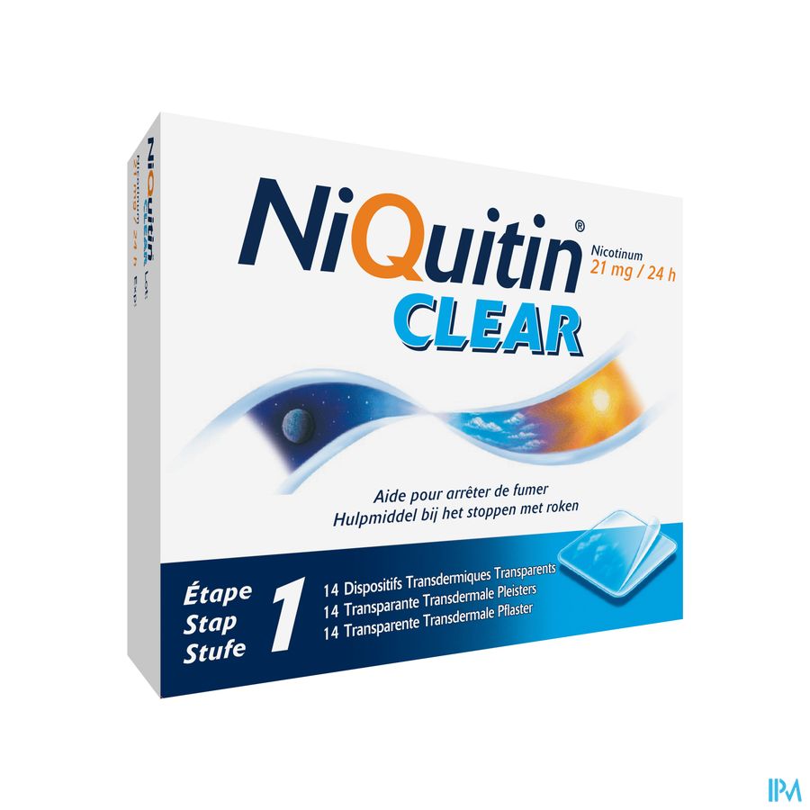 Niquitin Clear Patches 14 X 21mg Niquitin Clear Patches 14 X 21mg