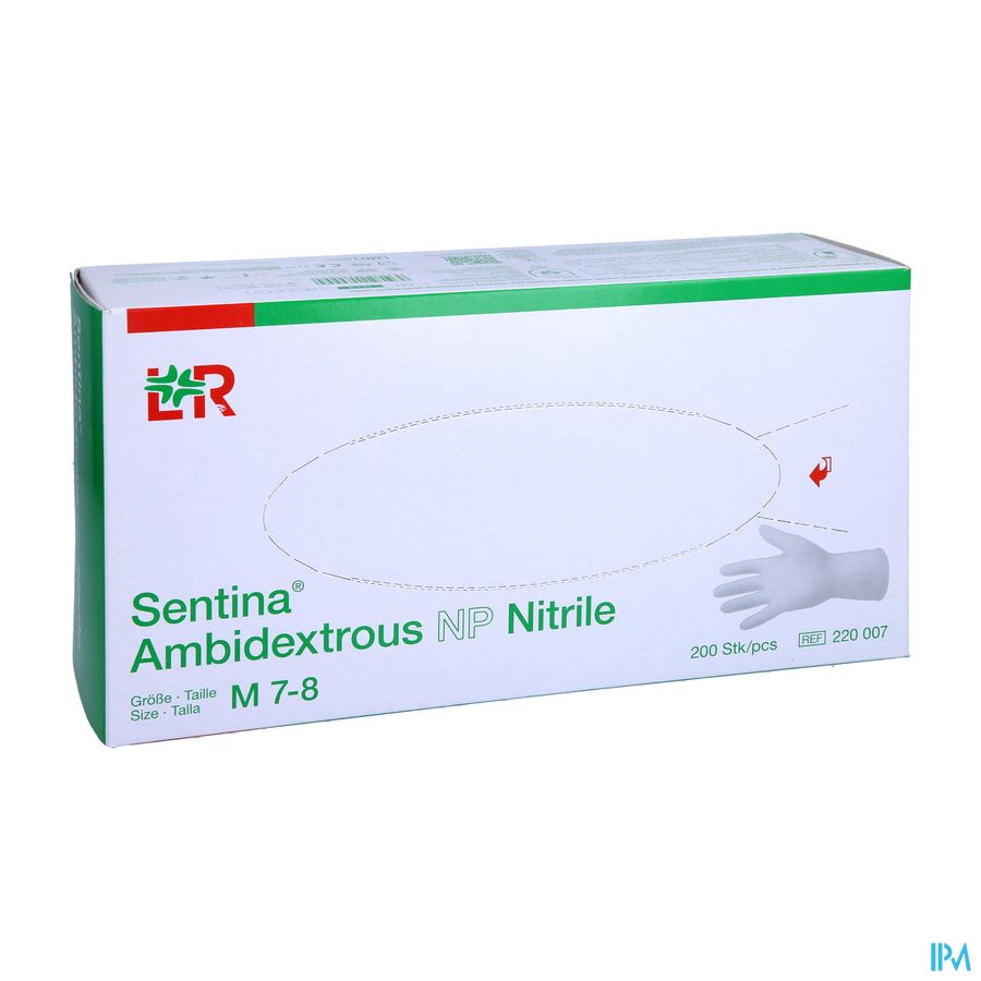 Sentina Ambidextrous Nitrile Handschoen M 200