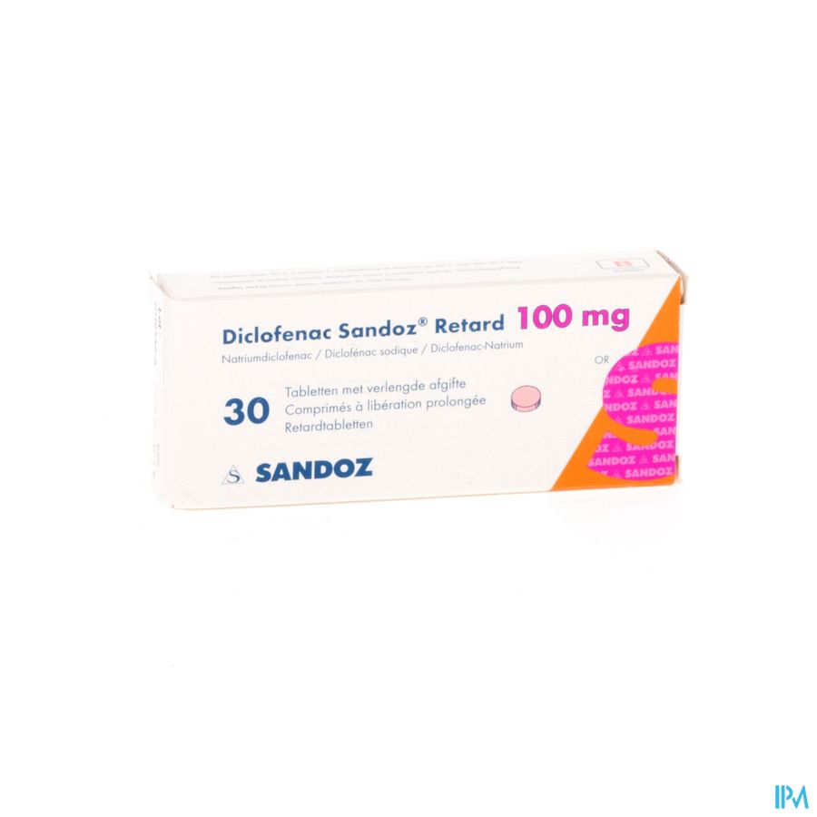 Diclofenac Retard Sandoz Tabl 30 X 100mg Diclofenac Retard Sandoz Tabl 30 X 100mg
