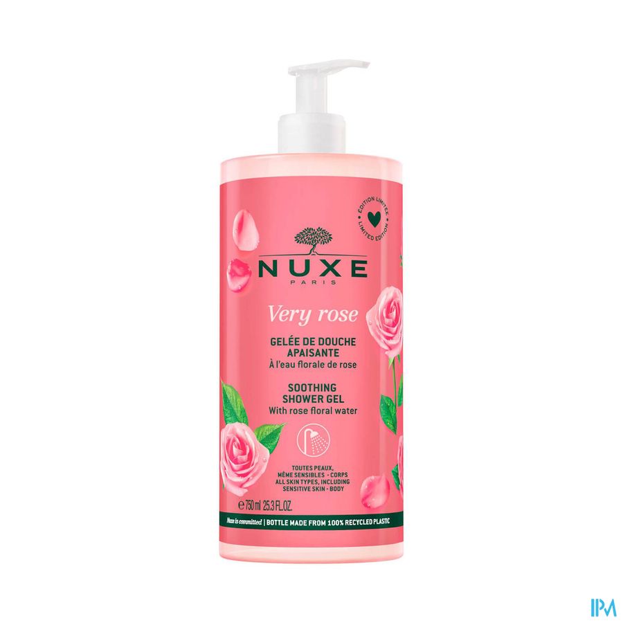 Nuxe Very Rose Shower Gel 750ml Nuxe Very Rose Shower Gel 750ml