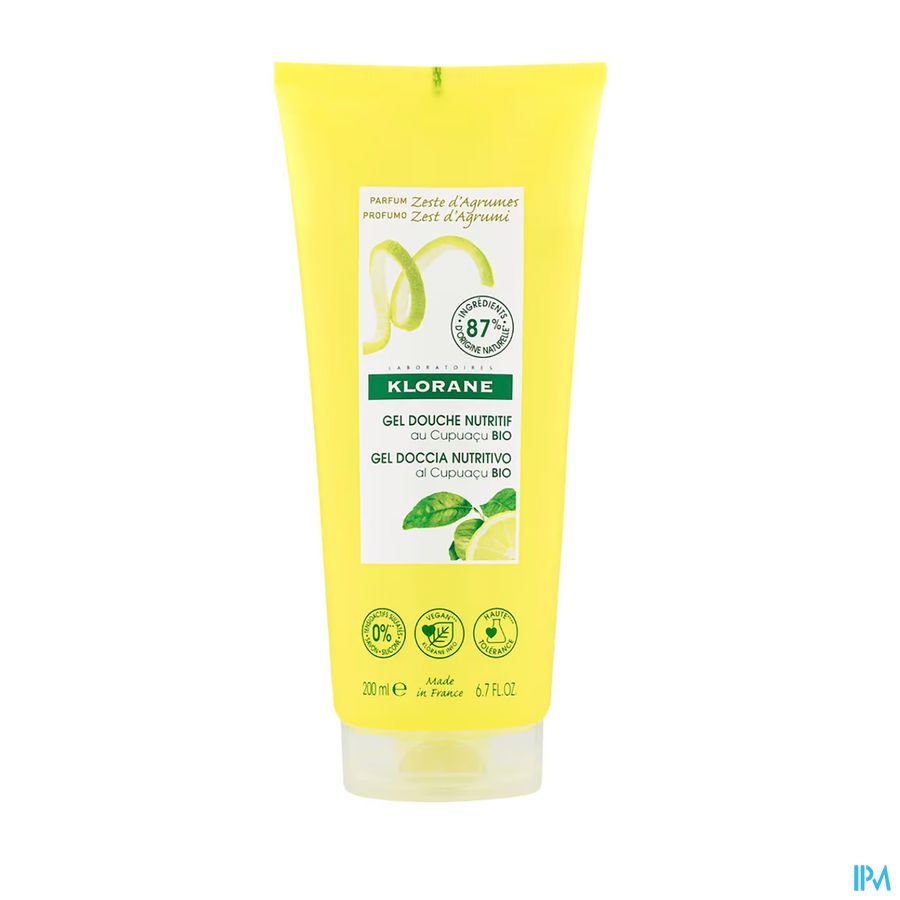 Klorane Lichaam Douchegel Zeste Citrusvr. Fl 200ml