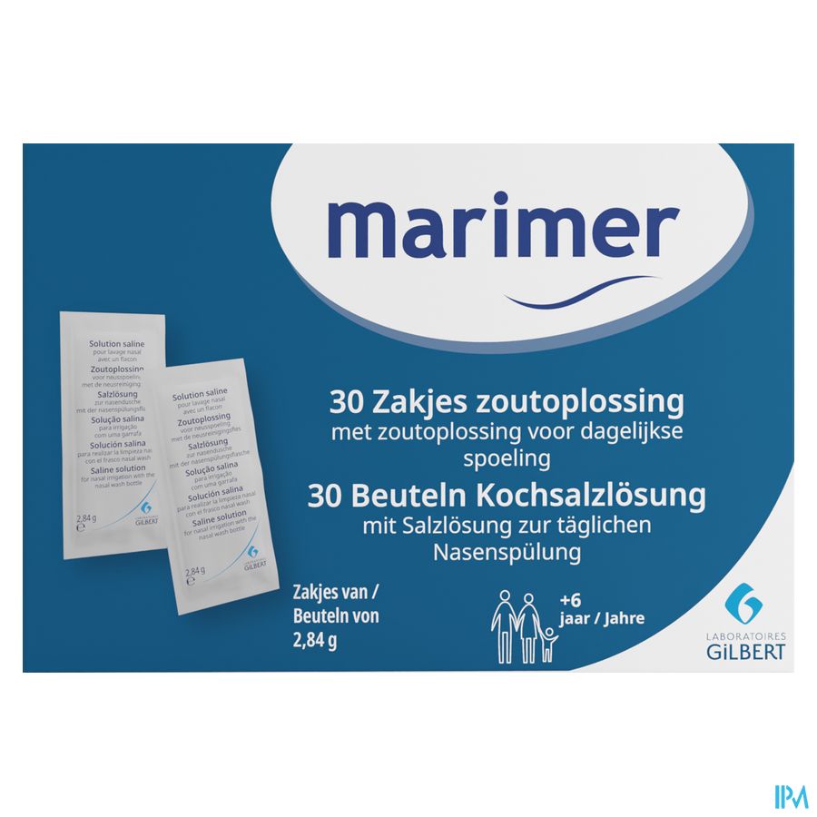 Marimer Zoutoplossing Dag.spoeling Zakje 30x2,84g 3