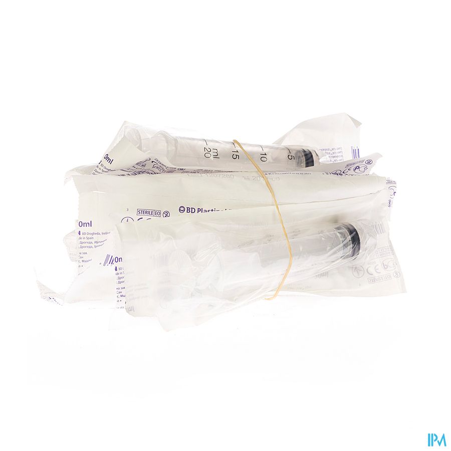 Bd Plastipak Spuit Luer-lok 20ml 10 300629 Bd Plastipak Spuit Luer-lok 20ml 10 300629