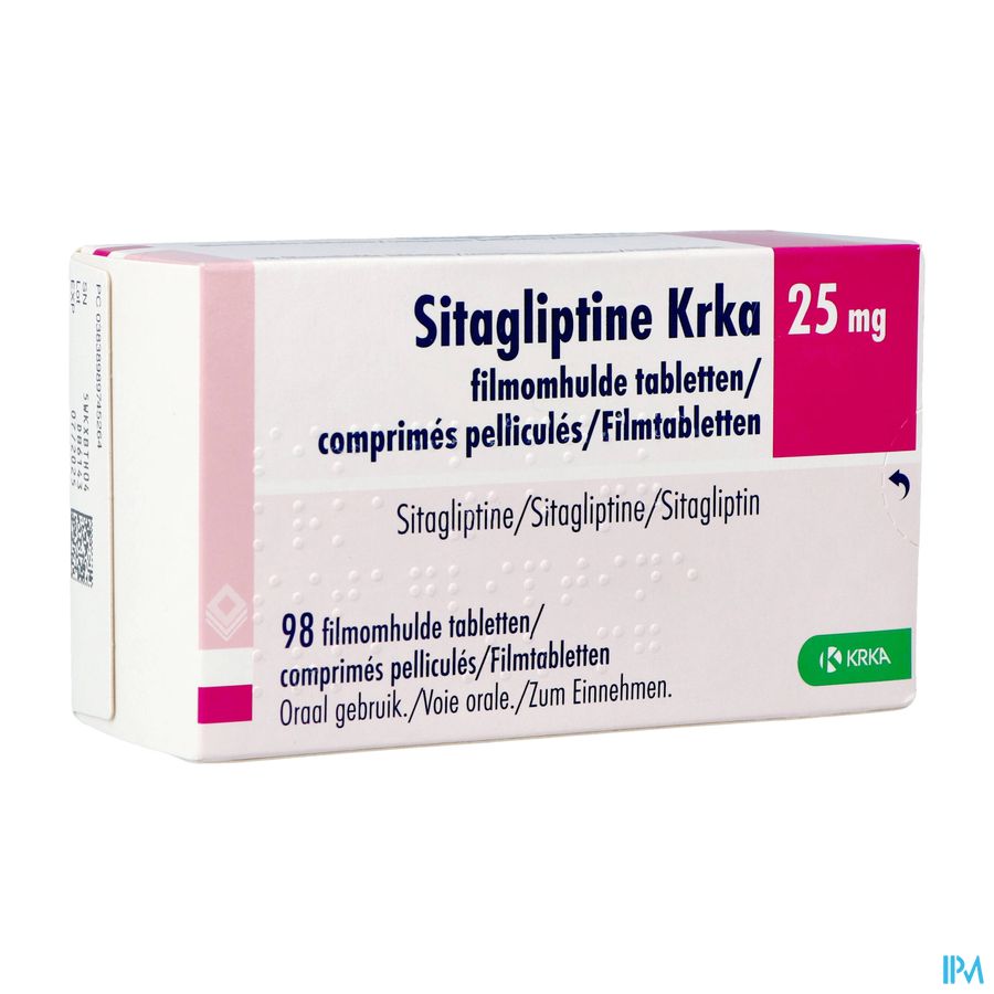 Sitagliptin Krka 25mg Filmomh Tabl 98