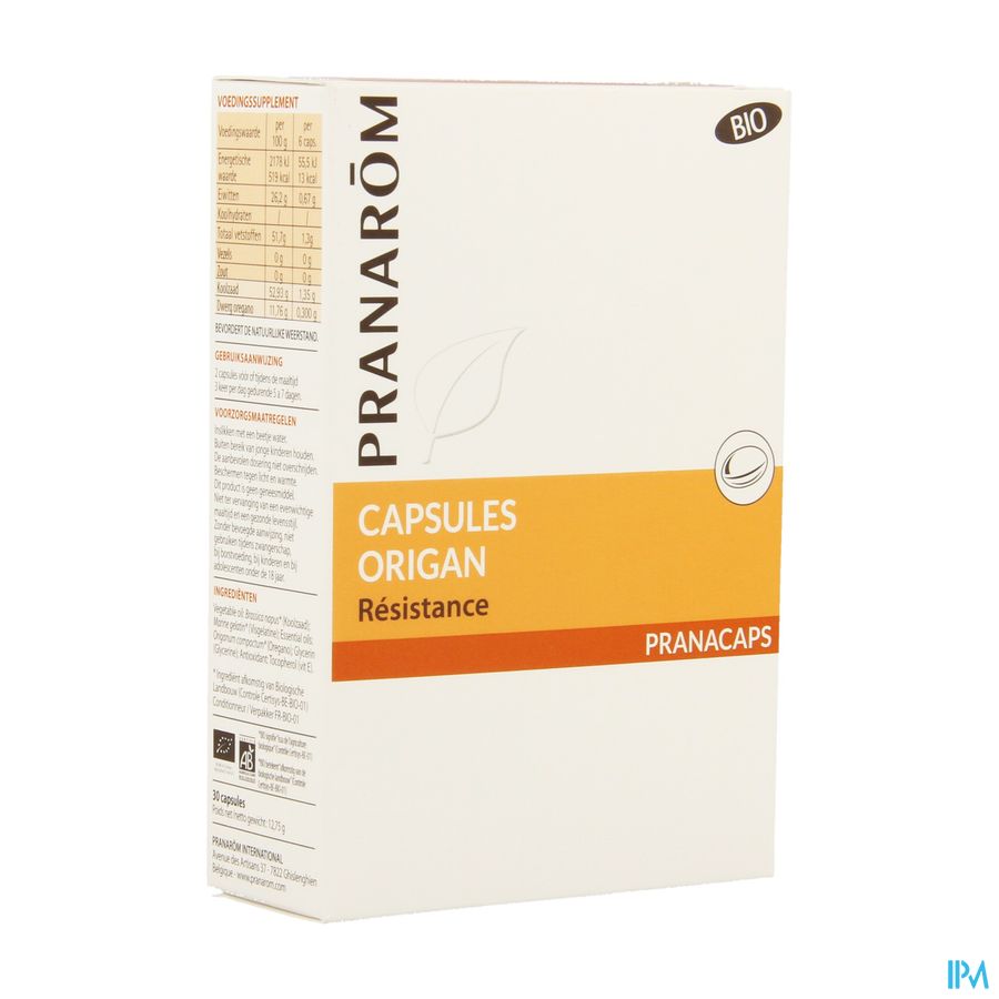 Origan Bio Blister Caps 2x15 Pranarom Origan Bio Blister Caps 2x15 Pranarom