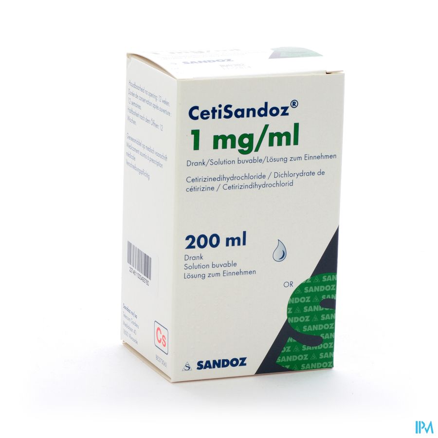 Cetisandoz Sandoz Sol Per Os 200ml 1mg/ml