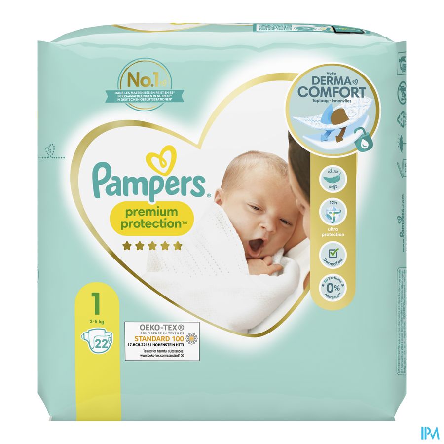 Pampers Premium Protection Pack S1 22