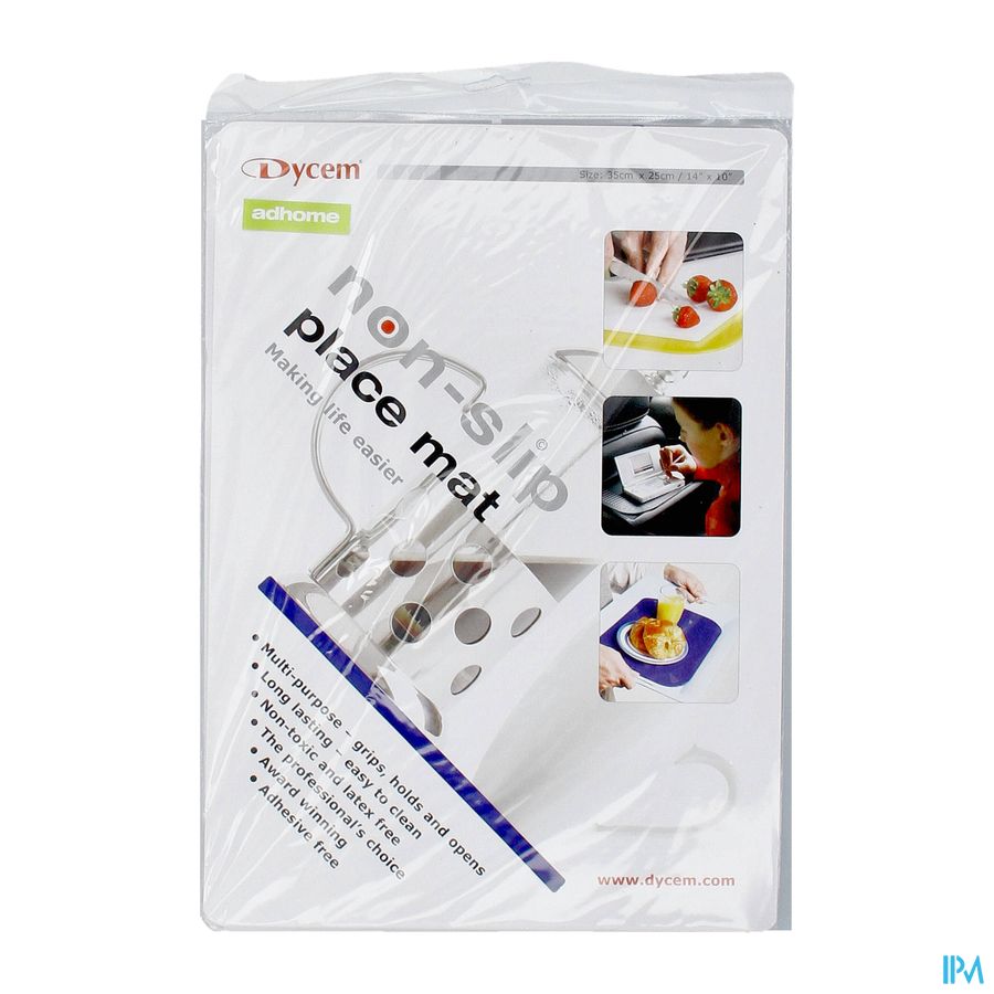 Set De Table A/derapant Bleu 35x25cm Dycem