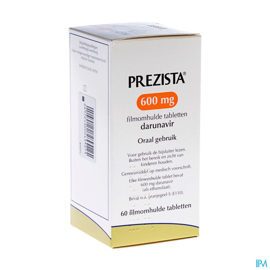 Prezista 600mg Comp 60 X 600mg