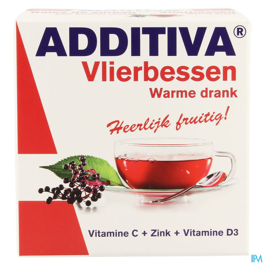 Additiva Vlierbessen Warme Drank Zakje 10 4